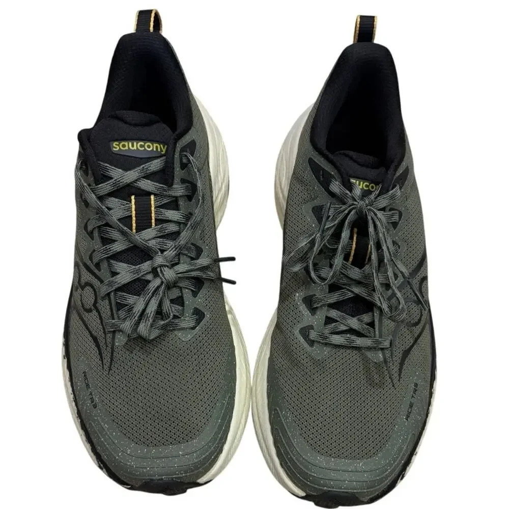NWOT Men’s Saucony Ride TR3 Trail Running Shoes Army/Black Size 9
